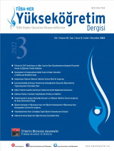 Yükseköğretim Dergisi TÜBA-HER / Cilt 12 - Sayı 3
